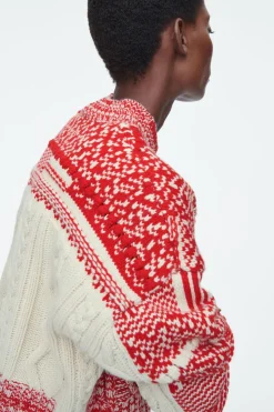 COS FAIR ISLE WOOL AND CASHMERE SWEATER-Women Cashmere | Sweaters & Cardigans