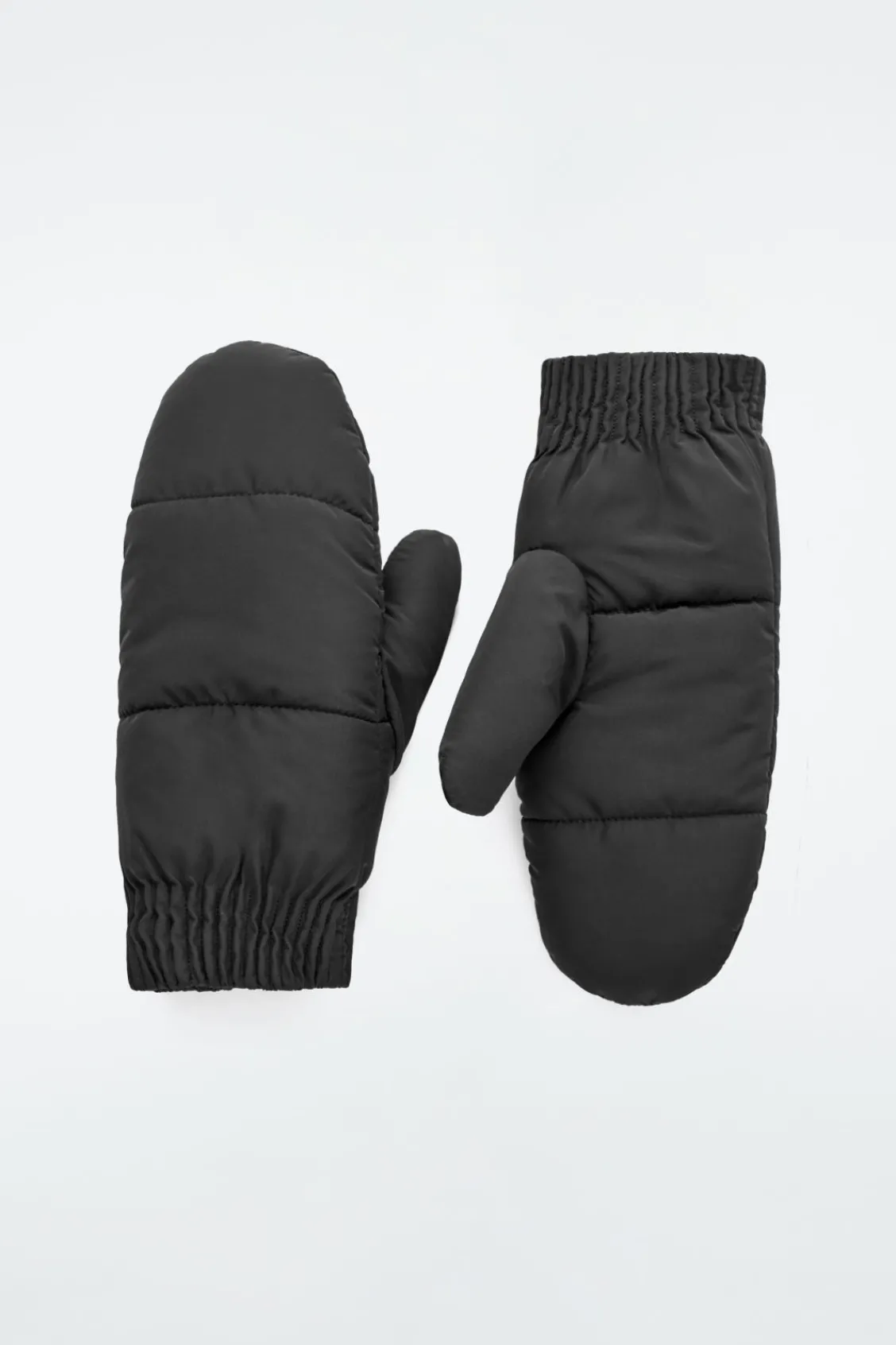 COS FAUX SHEARLING-LINED PADDED MITTENS-Women Hats & Scarves
