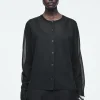 COS FINE-KNIT OMBRÉ CARDIGAN-Women Sweaters & Cardigans