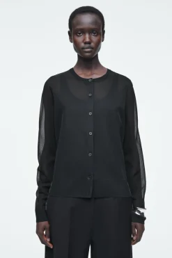 COS FINE-KNIT OMBRÉ CARDIGAN-Women Sweaters & Cardigans