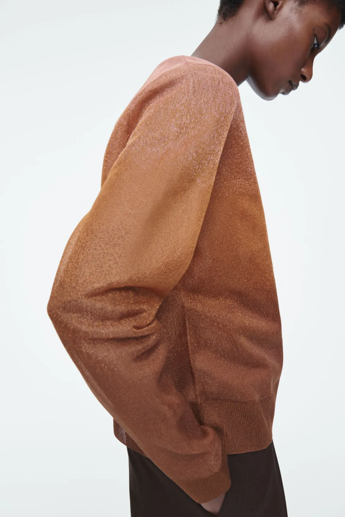 COS FINE-KNIT OMBRÉ CARDIGAN-Women Sweaters & Cardigans