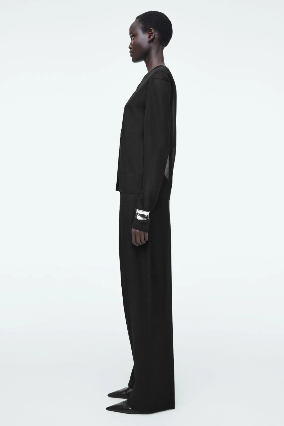 COS FINE-KNIT OMBRÉ CARDIGAN-Women Sweaters & Cardigans