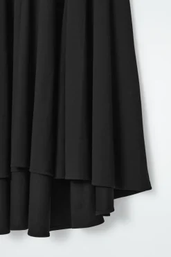 COS FLARED ASYMMETRIC MIDI SKIRT-Women Skirts