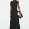 COS FLARED JERSEY MAXI DRESS-Women Dresses & Jumpsuits