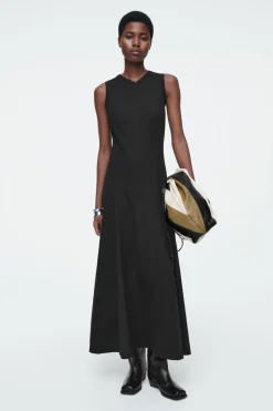 COS FLARED JERSEY MAXI DRESS-Women Dresses & Jumpsuits