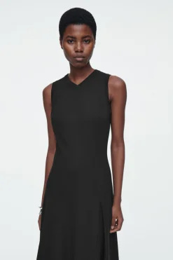 COS FLARED JERSEY MAXI DRESS-Women Dresses & Jumpsuits