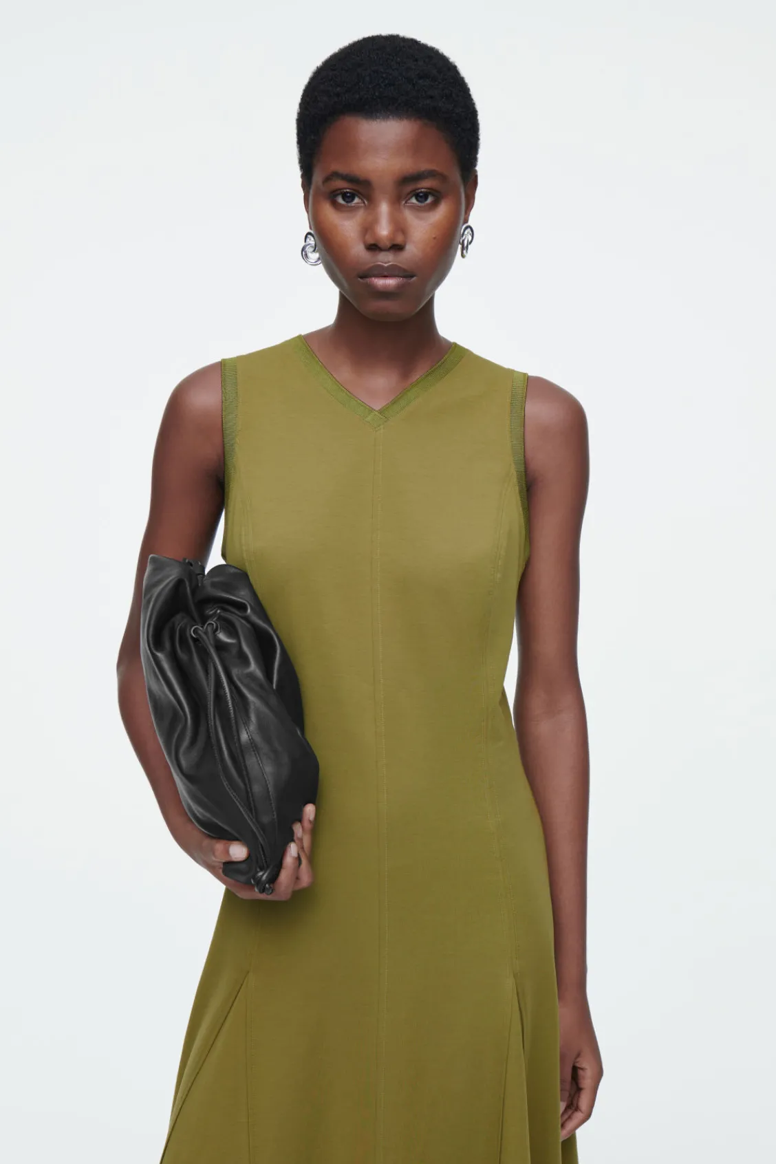 COS FLARED JERSEY MAXI DRESS-Women Dresses & Jumpsuits