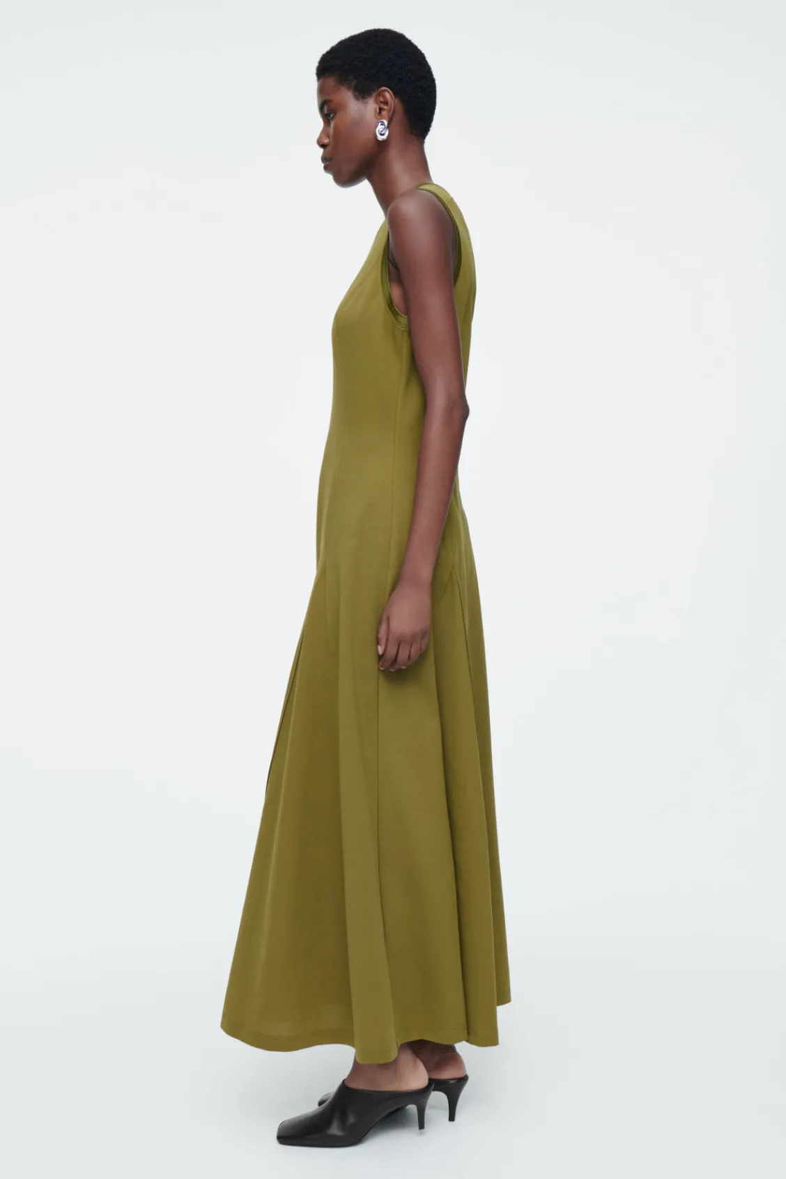 COS FLARED JERSEY MAXI DRESS-Women Dresses & Jumpsuits