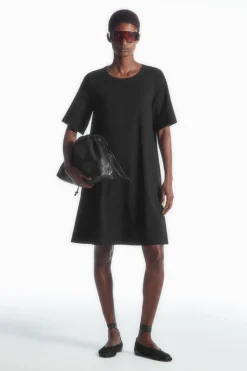 COS FLARED MINI T-SHIRT DRESS-Women Dresses & Jumpsuits
