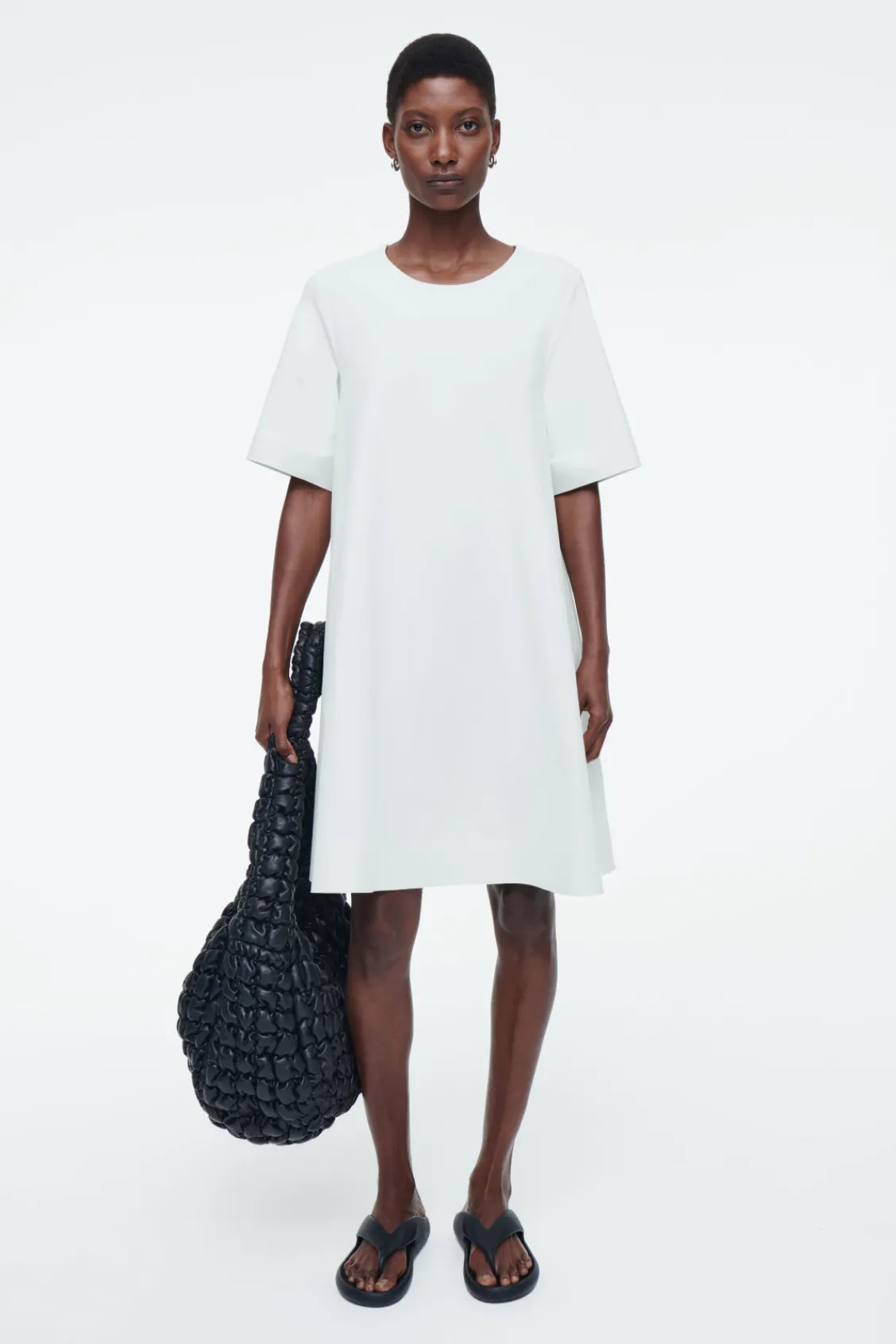 COS FLARED MINI T-SHIRT DRESS-Women Dresses & Jumpsuits