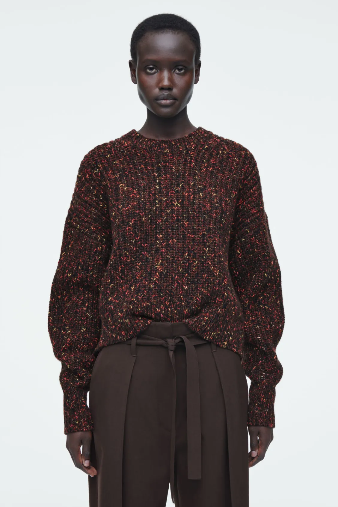 COS FLECKED MERINO WOOL JUMPER-Women Sweaters & Cardigans