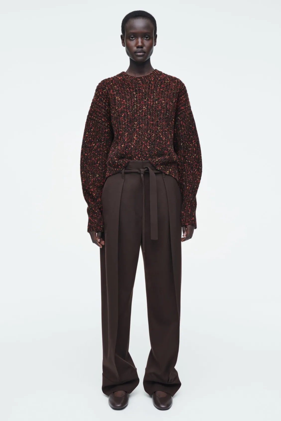 COS FLECKED MERINO WOOL JUMPER-Women Sweaters & Cardigans