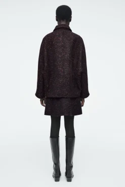 COS FLECKED WOOL-BLEND JACKET-Women Coats & Jackets