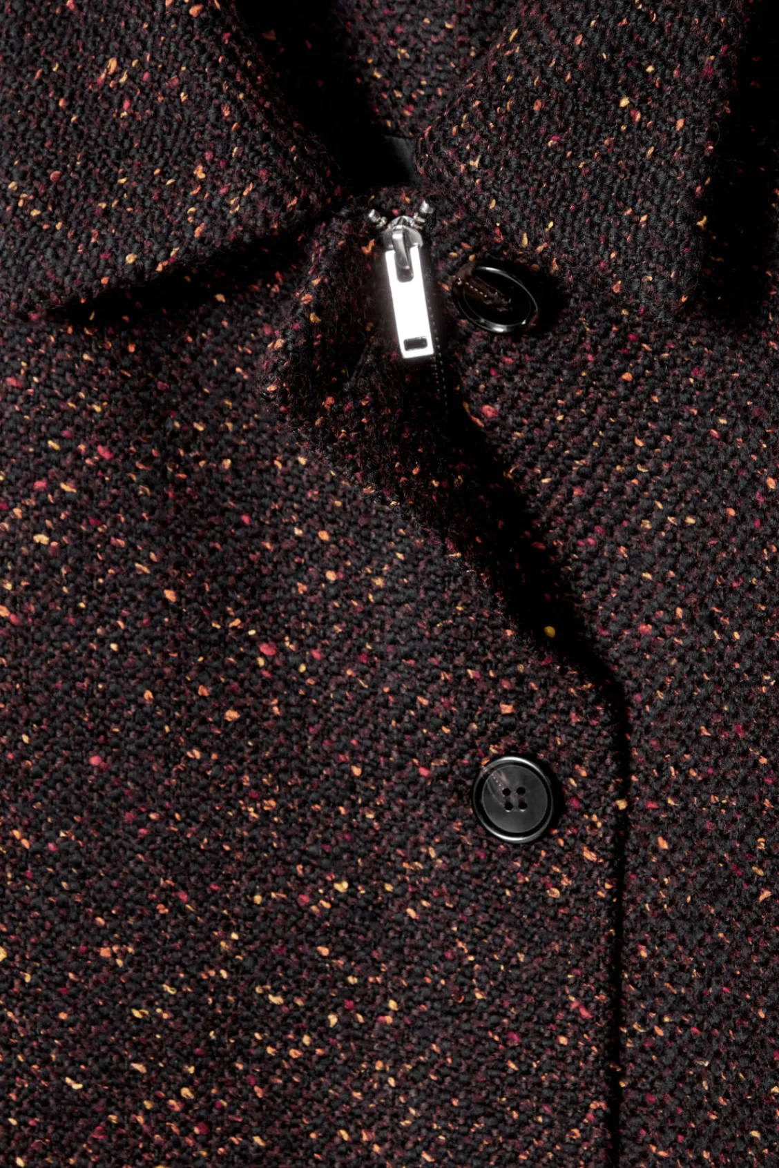 COS FLECKED WOOL-BLEND JACKET-Women Coats & Jackets