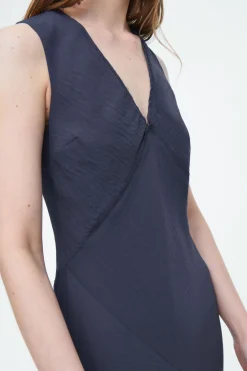 COS FLOATY ASYMMETRIC MIDI DRESS-Women Dresses & Jumpsuits