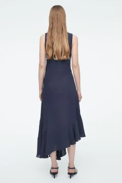 COS FLOATY ASYMMETRIC MIDI DRESS-Women Dresses & Jumpsuits
