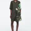 COS FLORAL DRAWSTRING SHORTS-Women Pants