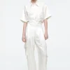 COS FLORAL JACQUARD UTILITY PANTS-Women Pants