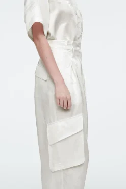 COS FLORAL JACQUARD UTILITY PANTS-Women Pants