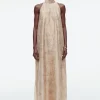 COS FLORAL-PRINT HALTERNECK A-LINE MAXI DRESS-Women Dresses & Jumpsuits