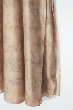 COS FLORAL-PRINT HALTERNECK A-LINE MAXI DRESS-Women Dresses & Jumpsuits