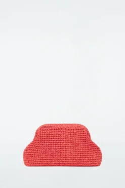COS FRAMED CLUTCH - RAFFIA-Women Bags