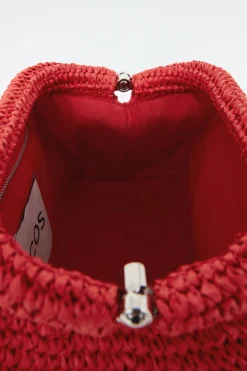 COS FRAMED CLUTCH - RAFFIA-Women Bags