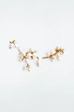 COS FRESHWATER PEARL CLIMBER EARRINGS-Women Jewelry