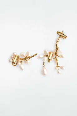 COS FRESHWATER PEARL CLIMBER EARRINGS-Women Jewelry