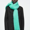 COS FRINGED BRUSHED-MOHAIR SCARF-Women Hats & Scarves