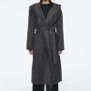 COS FRINGED DOUBLE-FACED WOOL COAT-Women Coats & Jackets