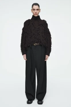 COS FRINGED WOOL SWEATER-Women Sweaters & Cardigans