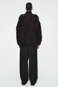 COS FRINGED WOOL SWEATER-Women Sweaters & Cardigans