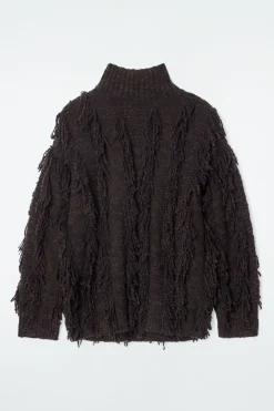 COS FRINGED WOOL SWEATER-Women Sweaters & Cardigans