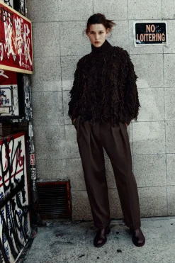 COS FRINGED WOOL SWEATER-Women Sweaters & Cardigans