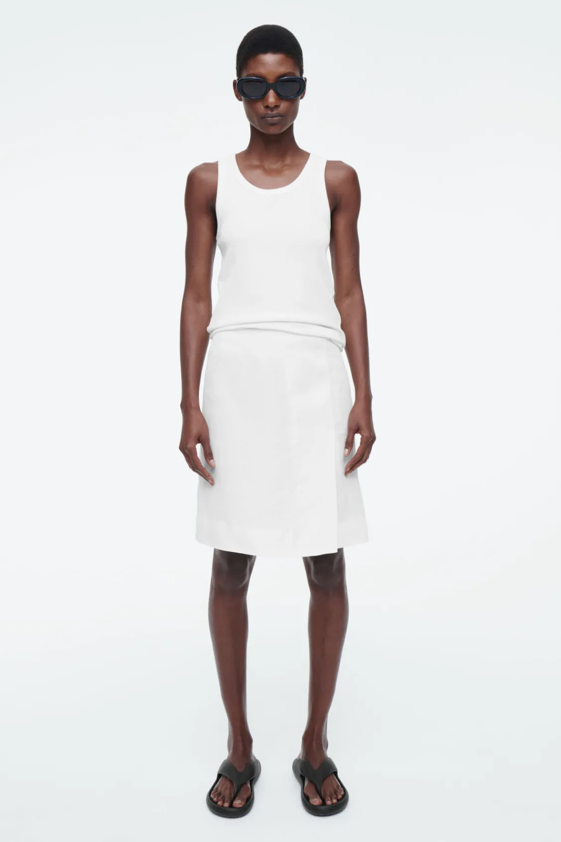 COS FRONT-PLEAT MINI SKIRT-Women Skirts