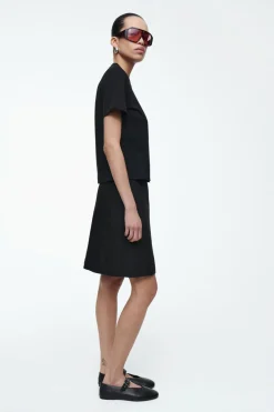 COS FRONT-PLEAT MINI SKIRT-Women Skirts