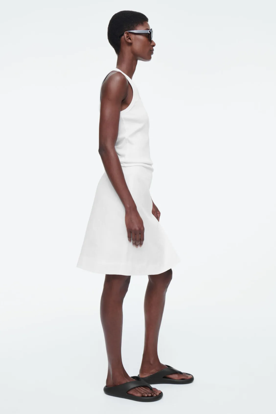 COS FRONT-PLEAT MINI SKIRT-Women Skirts