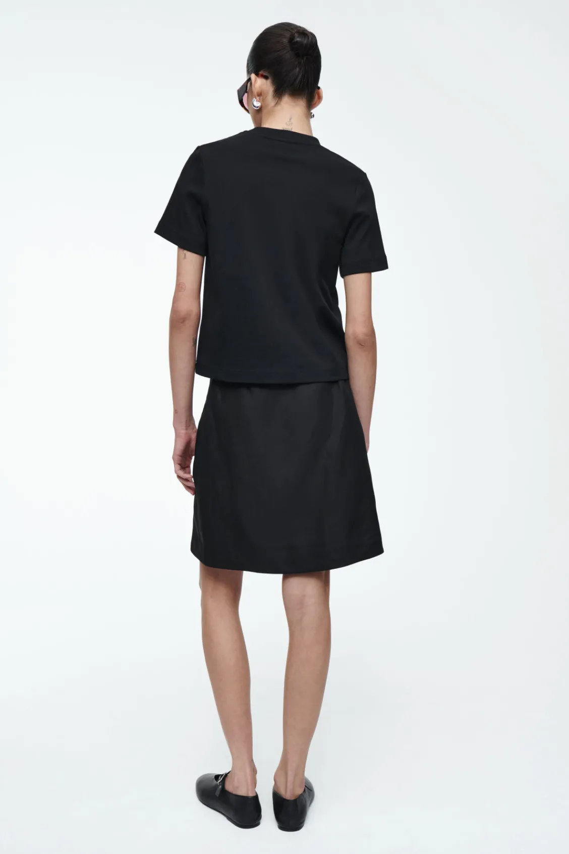 COS FRONT-PLEAT MINI SKIRT-Women Skirts