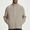 COS FUNNEL-NECK KNITTED WOOL JACKET- Sweaters & Cardigans | Coats & Jackets