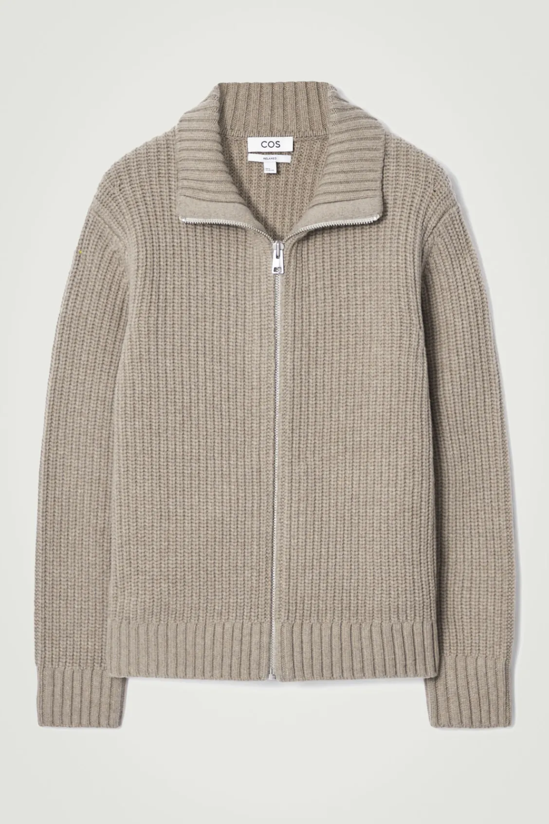 COS FUNNEL-NECK KNITTED WOOL JACKET- Sweaters & Cardigans | Coats & Jackets