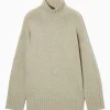 COS FUNNEL-NECK PURE CASHMERE SWEATER-Women Cashmere | Sweaters & Cardigans