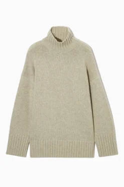 COS FUNNEL-NECK PURE CASHMERE SWEATER-Women Cashmere | Sweaters & Cardigans
