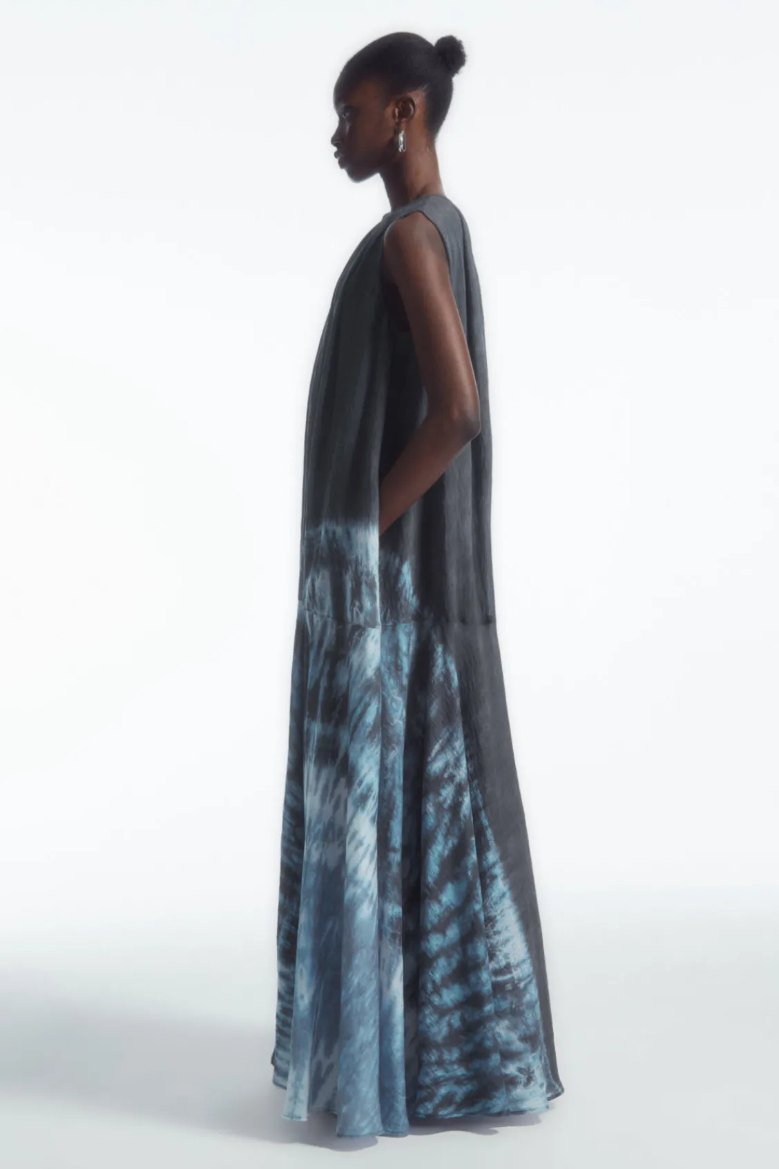 COS GATHERED A-LINE MAXI DRESS-Women Dresses & Jumpsuits