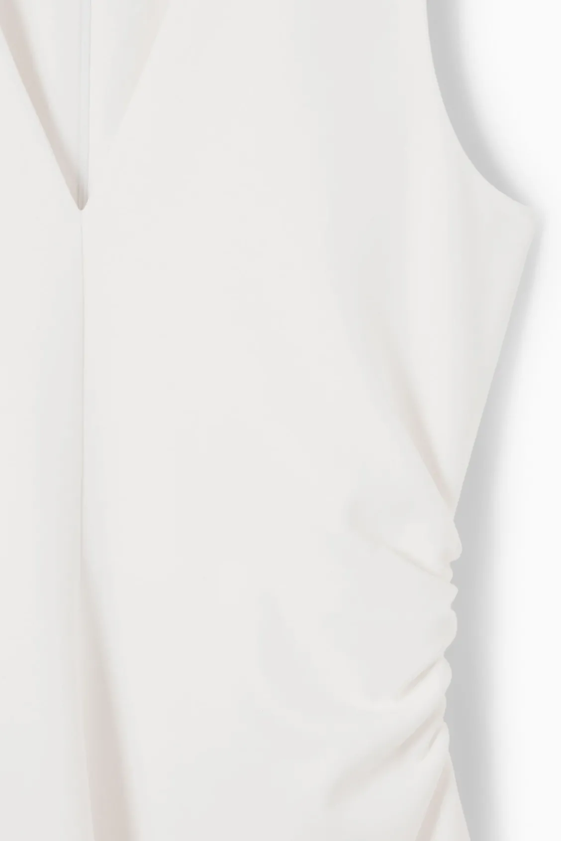 COS GATHERED ASYMMETRIC MIDI DRESS-Women Dresses & Jumpsuits