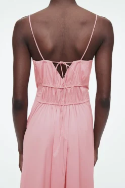 COS GATHERED-WAIST MIDI DRESS-Women Dresses & Jumpsuits