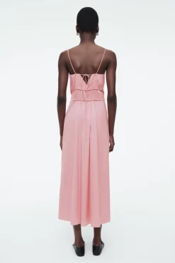 COS GATHERED-WAIST MIDI DRESS-Women Dresses & Jumpsuits