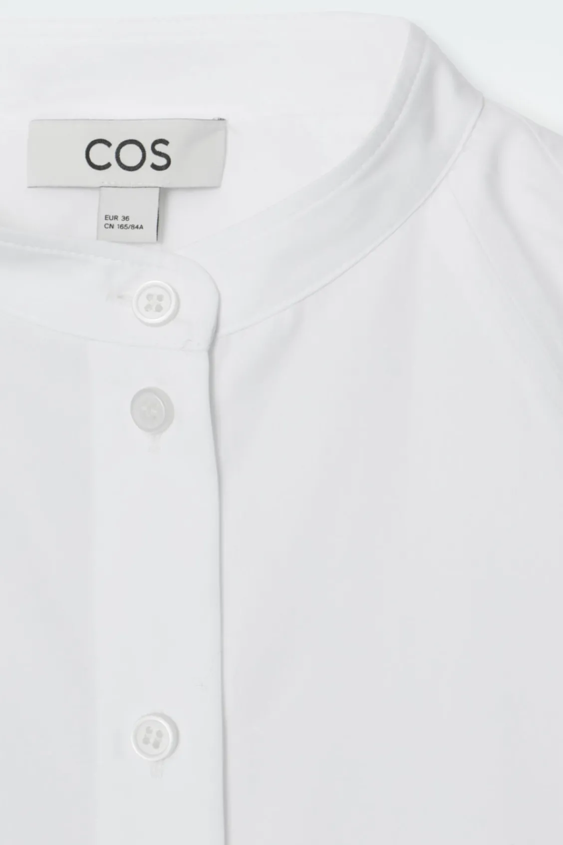 COS GRANDAD-COLLAR MIDI SHIRT DRESS-Women Dresses & Jumpsuits