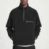 COS HALF-ZIP SHERPA FLEECE SWEATER- Sweatshirts & Hoodies