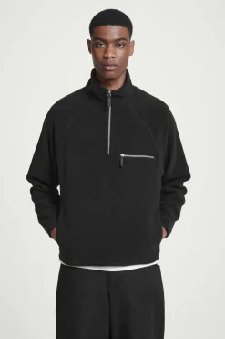 COS HALF-ZIP SHERPA FLEECE SWEATER- Sweatshirts & Hoodies